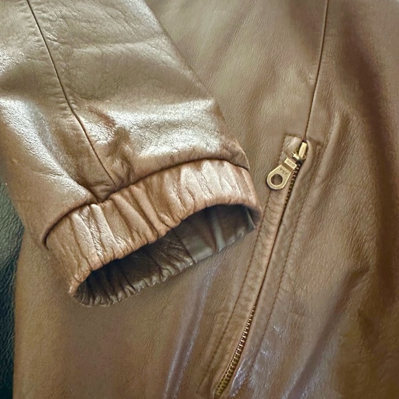 Preston & York Brown Leather Men’s Jacket - Picture 7 of 7